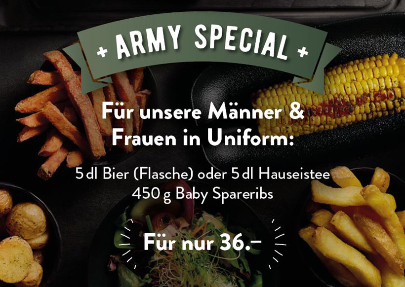 RIBS Army Special for our men and women in uniform